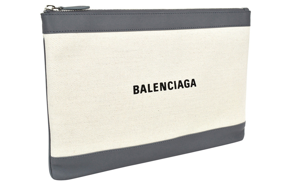 Balenciaga Canvas Clutch Women"s Ecru