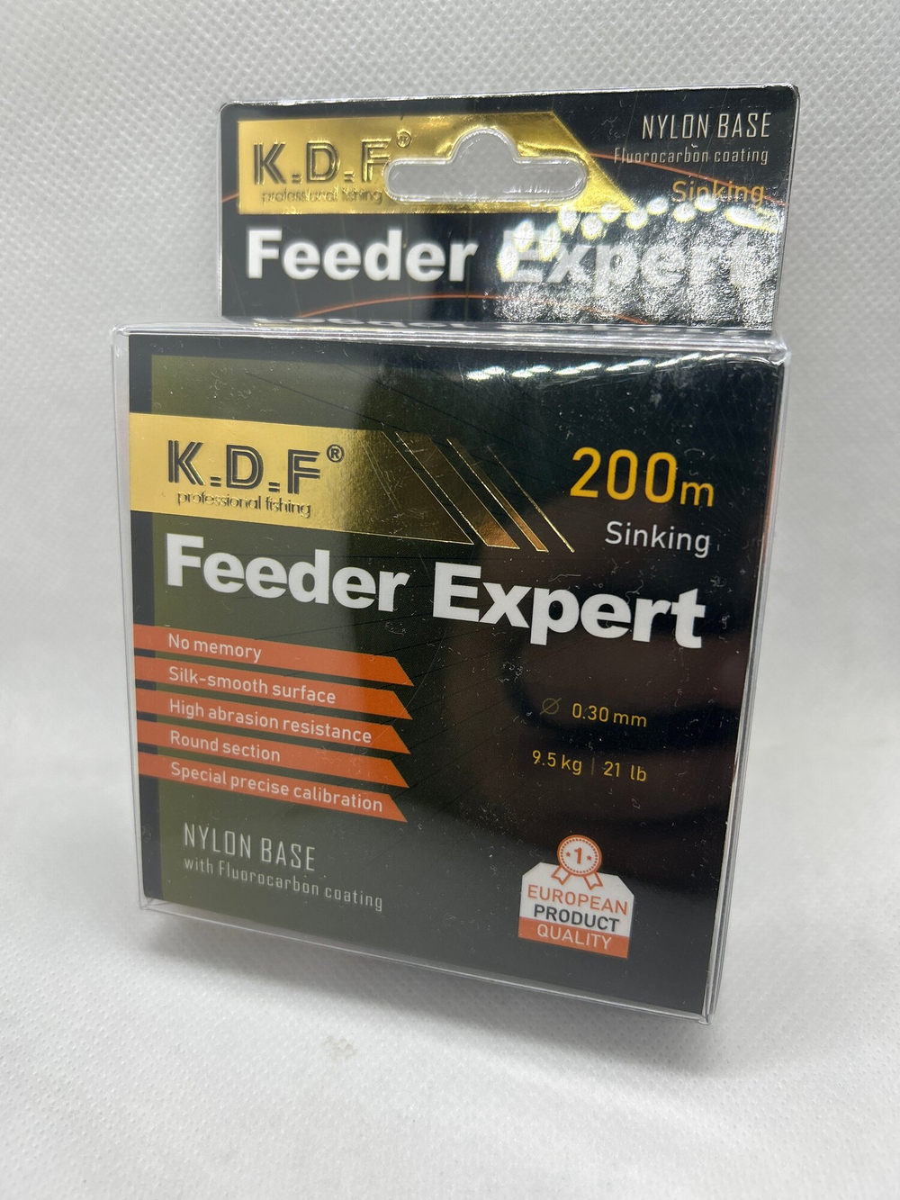 Леска с покрытием флюорокарбона KDF Feeder Expert 0,30 мм 200 м