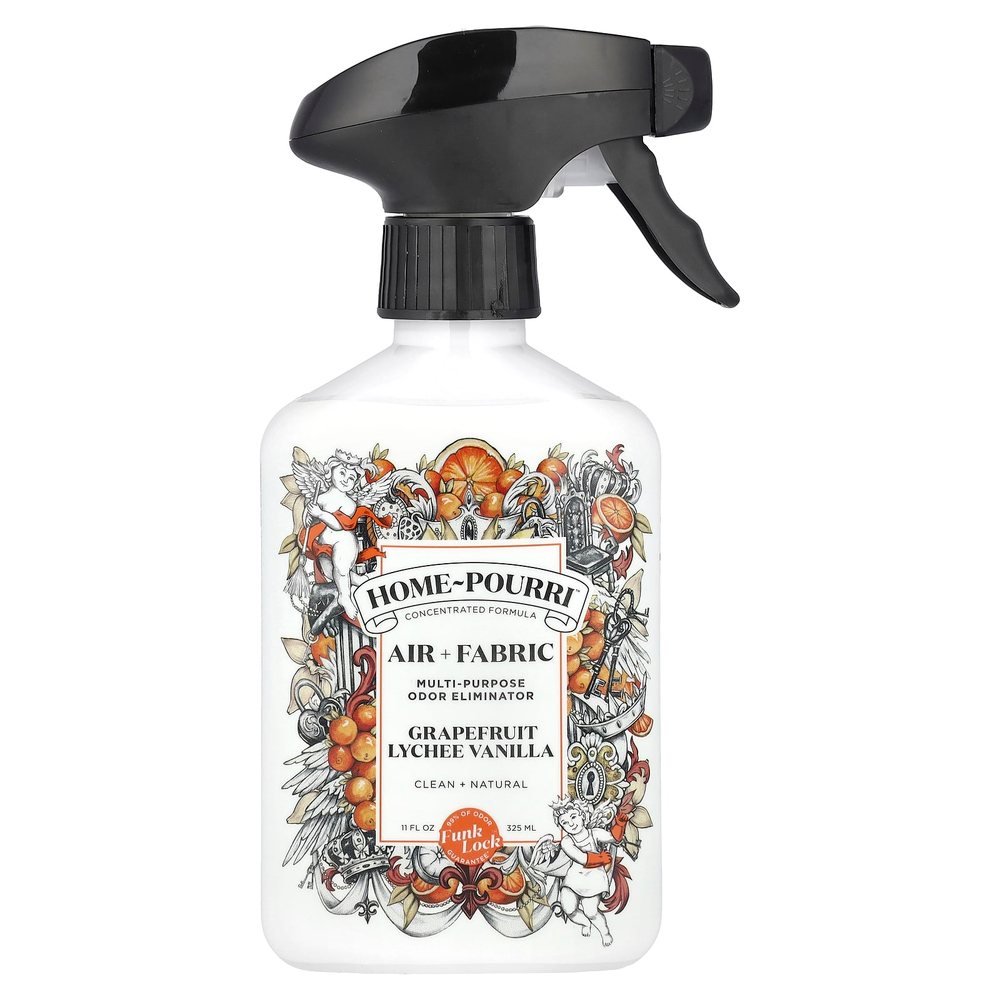 Poo-Pourri, Home-Pourri™, универсальный спрей для устранения запахов в воздухе и на тканях, грейпфрут, личи и ваниль, 325 мл