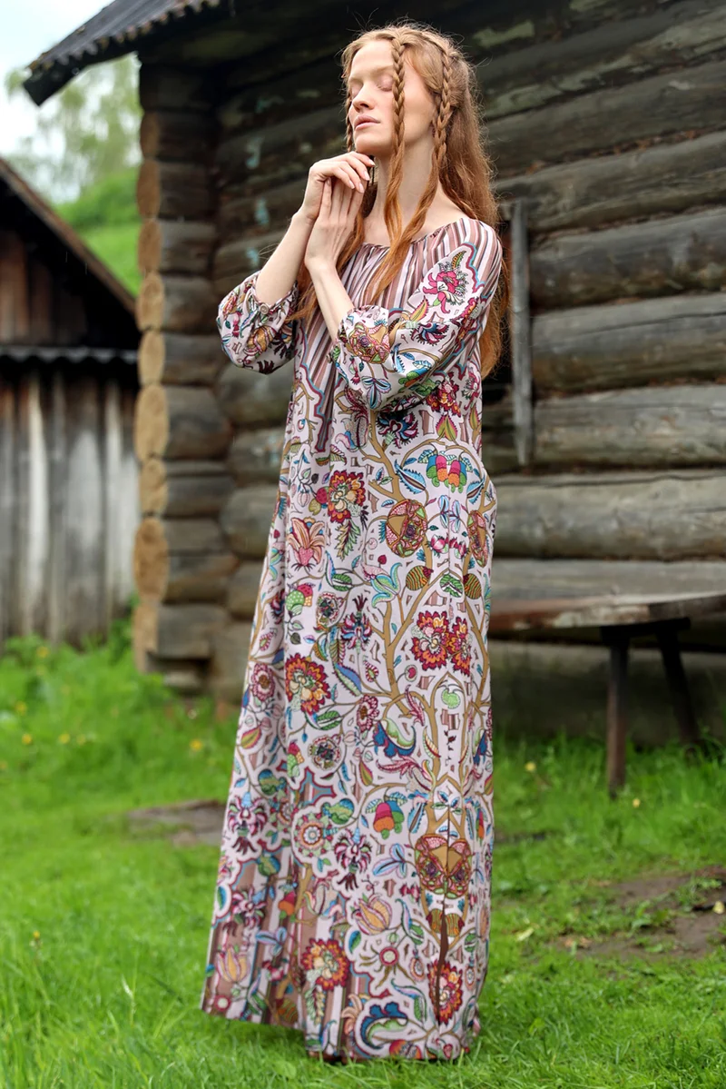 Платье "Полина. Цветущий июнь"