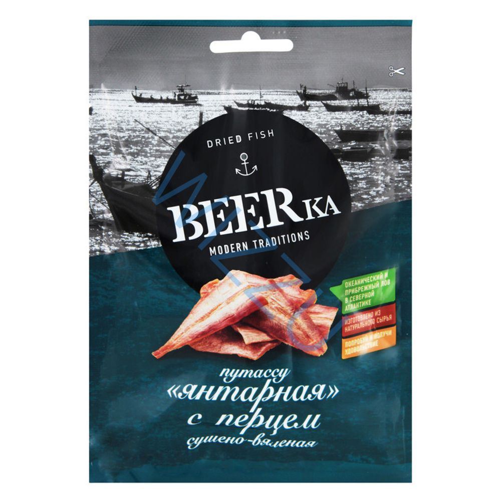 Рыбка Бирка Янтарная сушен/перец 40 гр