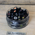 Черный миллефиори микс, материал: стекло, артикул: MW100 | ArtWorker
