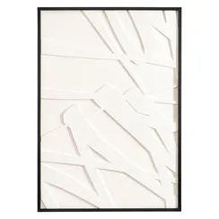 Фактурное панно с эффектом 3D Minimalism, 70х100 см, с черной рамкой