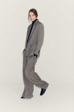ZARA БРЮКИ С КАРМАНАМИ И ЗАЩИПАМИ — ZW COLLECTION, КОРИЧНЕВЫЙ МЕЛАНЖ