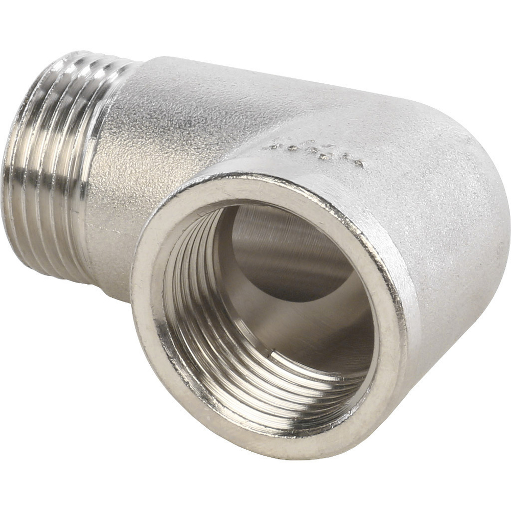 Угольник STOUT НВ 3/4" никель