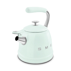 Чайник со свистком 2.3л Smeg пастельный зеленый