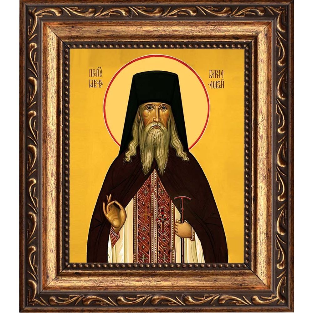 Иаков Кирилловский (Поспелов) преподобный. Икона на холсте.