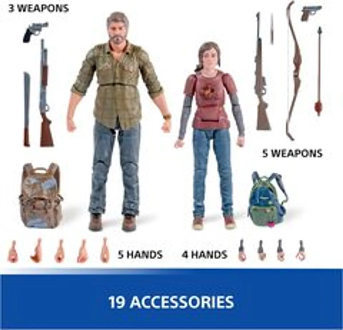Фигурка Spin Master Playstation The Last of Us: Joel & Ellie (2 Pack)