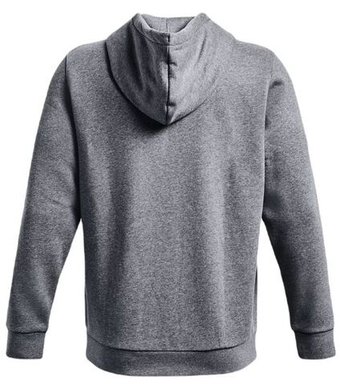 Мужская теннисная кофта Under Armour Men's UA Essential Fleece Full-Zip Hoodie - серый