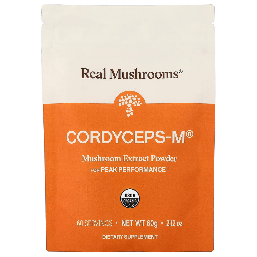 Real Mushrooms, Cordyceps-M®, экстракт грибов в порошке, 60 г (2,12 унции)
