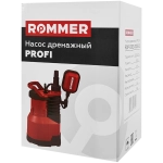 Насос дренажный для чистой воды ROMMER PROFI 550 (0,55 кВт, Qmax 11 м³/ч, Hmax 8.5 м, 1x230В)