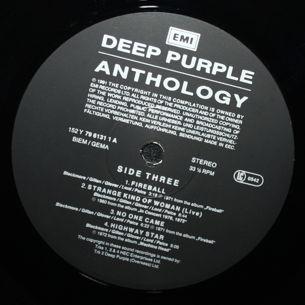 Deep Purple / Anthology (3LP)
