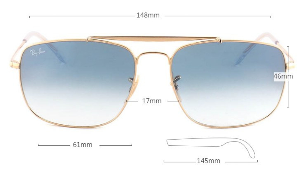 Ray Ban The Colonel RB 3560 004/51 / 61