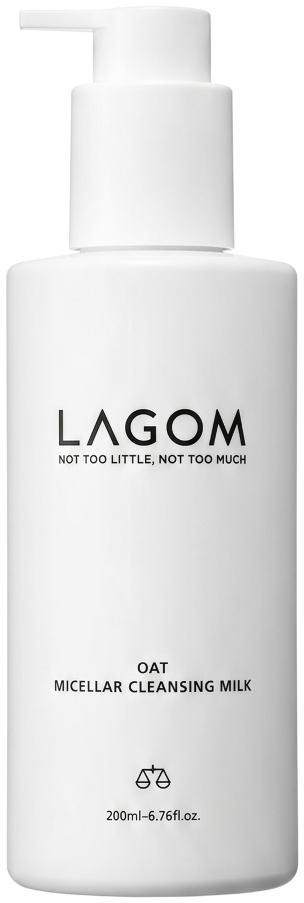 LAGOM Oat Micellar Cleansing Milk, 200 ml. молочко для снятия макияжа и спф для сухой кожи, 200 мл