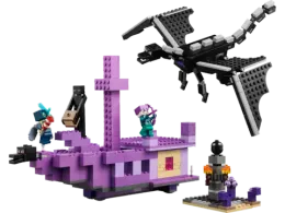 Конструктор LEGO Minecraft 21264 Дракон и корабль Эндера