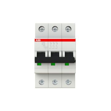Автоматический выключатель ABB S203 3-полюсный B63 6кА