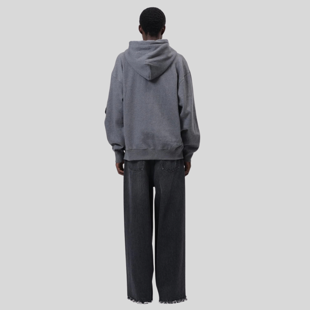 Толстовка Alpha Industries Utility Pocket Full Zip Relaxed Fit Medium Charcoal Heather (Серая)