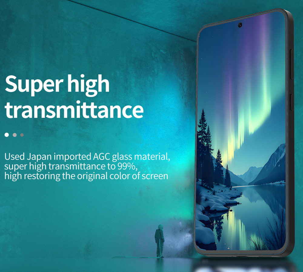 Защитное стекло с прозрачными рамками от Nillkin для Samsung Galaxy S25 FE, серия H+Pro Anti-Explosion Glass Screen Protector