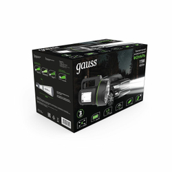 Ручной фонарь gauss GFL602 черный