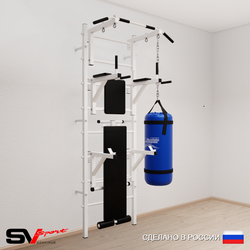 Шведская стенка Sv Sport 5072 (Турник стандарт/Брусья/Стойка/Скамья/Цепь/Мешок 22кг)