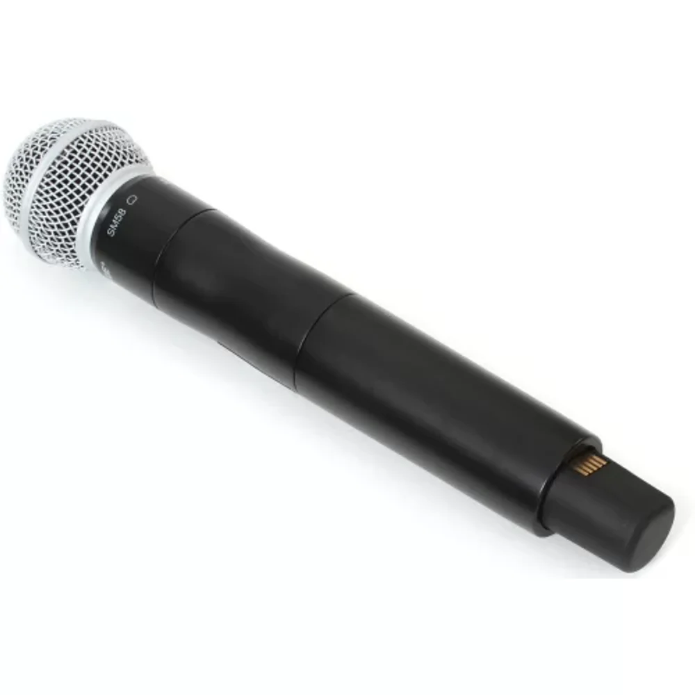Shure QLXD2/SM58 — цифровой ручной передатчик с капсюлем (24 бит, AES-256, до 10 ч работы)