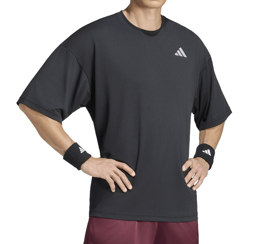 Теннисная футболка Adidas Oversized - black