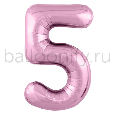Шар ЦИФРА 5 Металлик Flamingo 40" 102 см