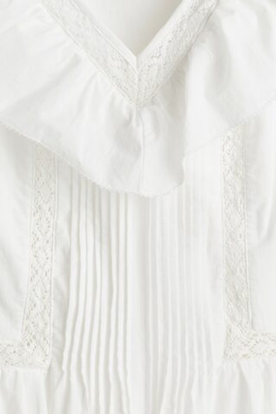 Хлопковое платье с оборками - H&M