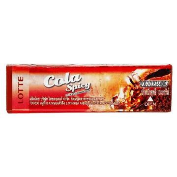Жевательная резинка Lotte Cola Spicy со вкусом пряной колы, 13,5 г (Япония)