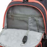 Рюкзак GRIZZLY школьный, анатомическая спинка, 2 отделения, для девочек, BLACK/ORANGE, 41х27х17 см, RD-342-1/2