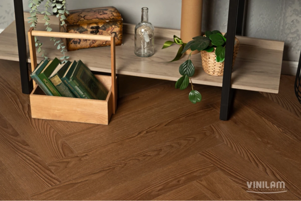 Кварц-винил ISOCORE Vinilam Parquet Herringbone 6,5 мм Паркет Винсент 2.07 м2
