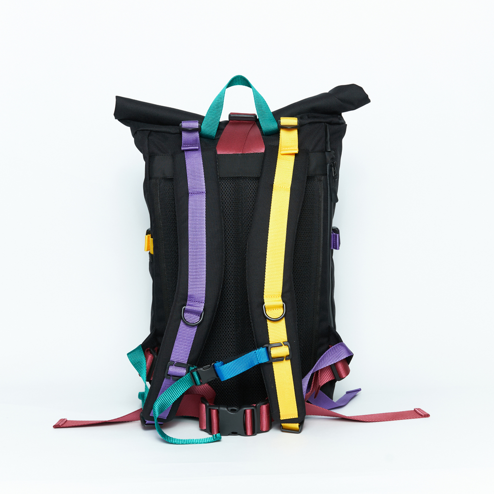 Рюкзак Technic Rolltop M черный/цветной