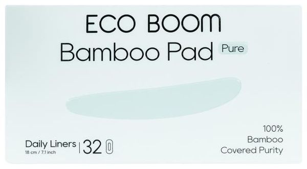Бамбуковые гигиенические прокладки 180 мм 32шт/уп (ECO BOOM)