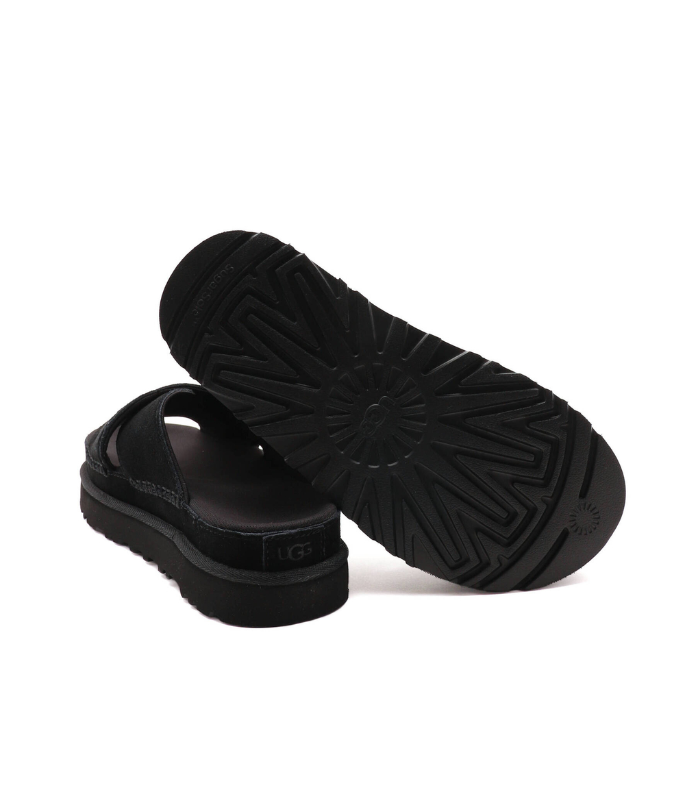 Кожаные шлепанцы w goldenstar cross UGG - черный(1137910)