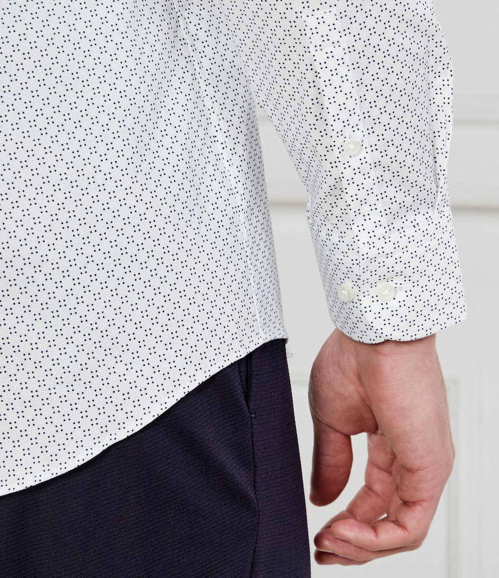 Рубашка H-HANK-kent-C1-214 BOSS BLACK - белый(50539184)