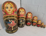 Матрешка Балет 7 мест 22см