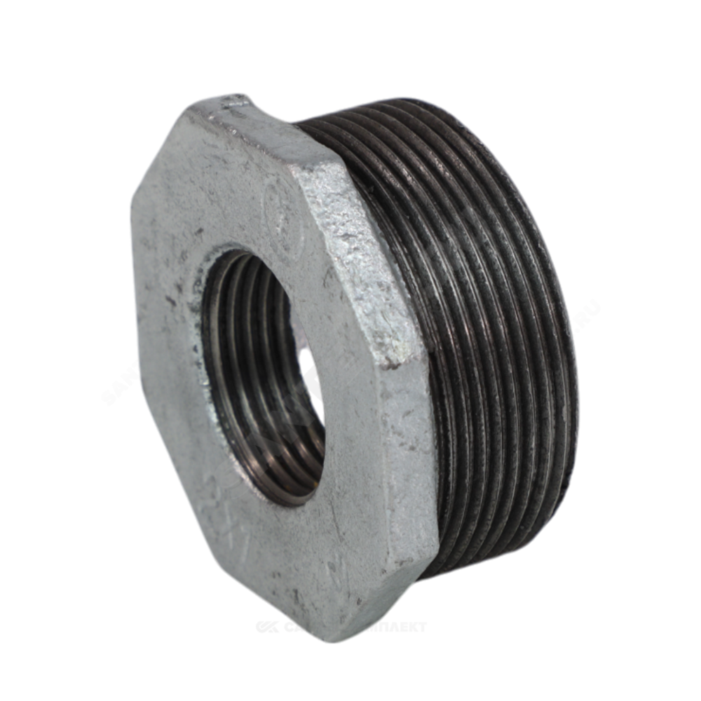 Футорка чугун оц Ду 40х32 (1 1/2"х1 1/4") НР/ВР Fittex PLUS