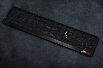 Пластиковая рамка номера с защелкой "JDMWAY" (Черная)