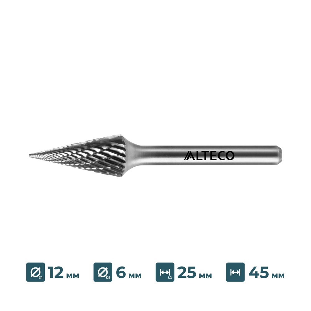Борфреза по металлу ALTECO M 1225/6 MX