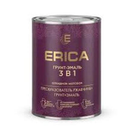 Грунт-эмаль 3в1 по ржавчине Erica матовая белая 0,8кг/14