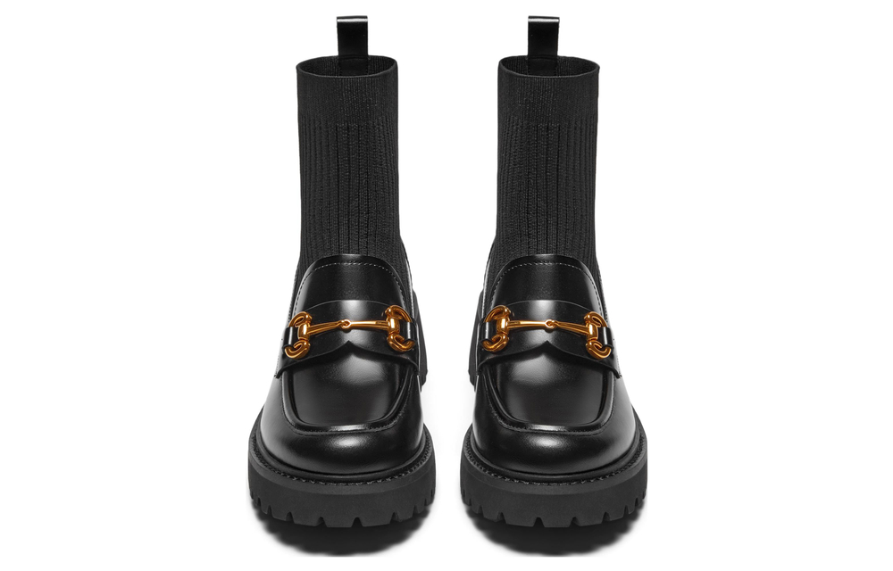 Teenmix Cow Leather Ankle Boots 5.5cm Women"s