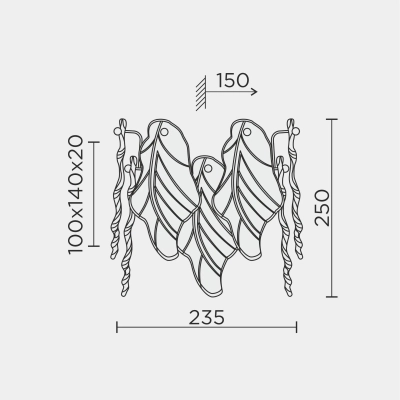 Настенный светильник MODESTYLE MS.2290.02 CR