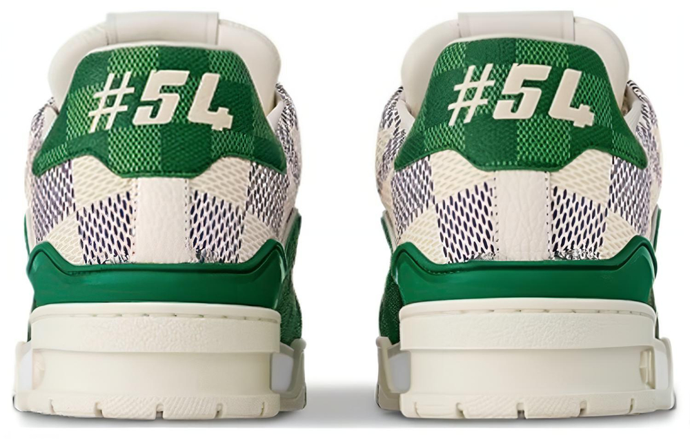 LOUIS VUITTON Trainer LV Low top Skateboard Shoes Unisex White Green