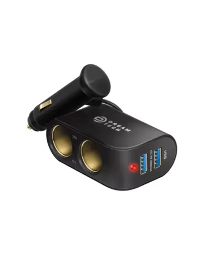 Развиватель прикуривателя Dream WF-102 2USB 2 АЗУ 3A черный