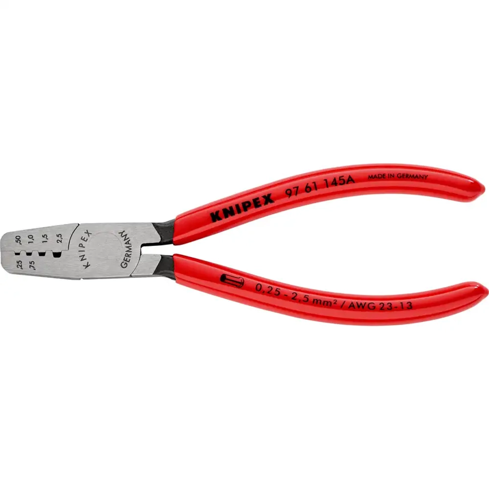 Инструмент для обжима контактных гильз 145 мм Knipex 97 61 145 A SB