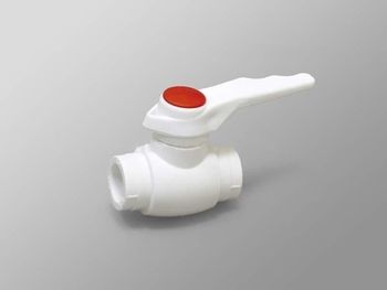 Шаровый кран из ППР для горячей воды 40