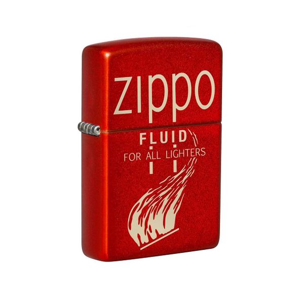 Цена наЗажигалка ZIPPO Retro с покрытием Metallic Red, латунь/сталь, красная, 38x13x57 мм