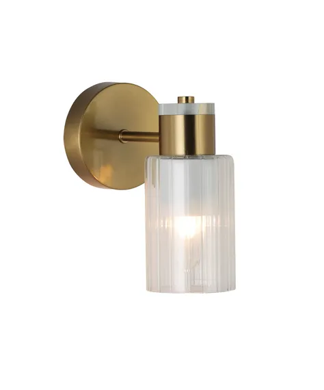 Бра Rilon 74589/1W ANTIQUE BRASS+WHITE, 40 Вт, бронзовое и белое