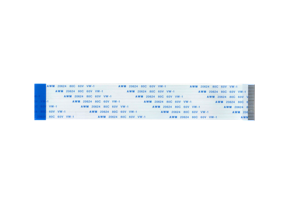 Шлейф 24 pin, 10 см, шаг 1 мм FFC, обратный Б