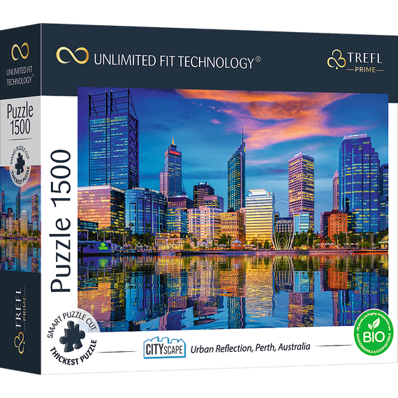 Puzzle "1500 UFT" - Urban Reflection, Perth, Australia_FSC Mix 70%